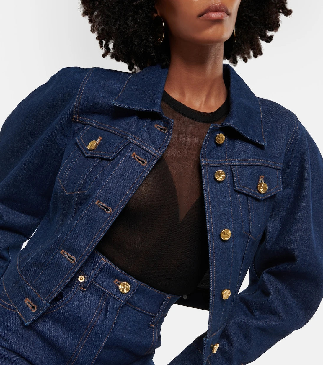 Nina Ricci - Cropped denim jacket