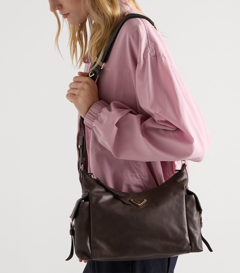 Lamb Leather Explore Shoulder Bag