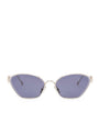 Blue Anagram Hexagonal Sunglasses