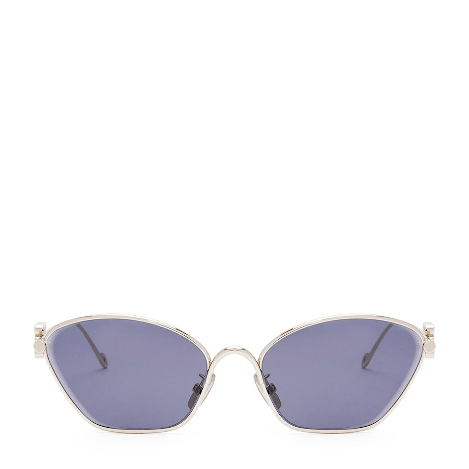 Blue Anagram Hexagonal Sunglasses