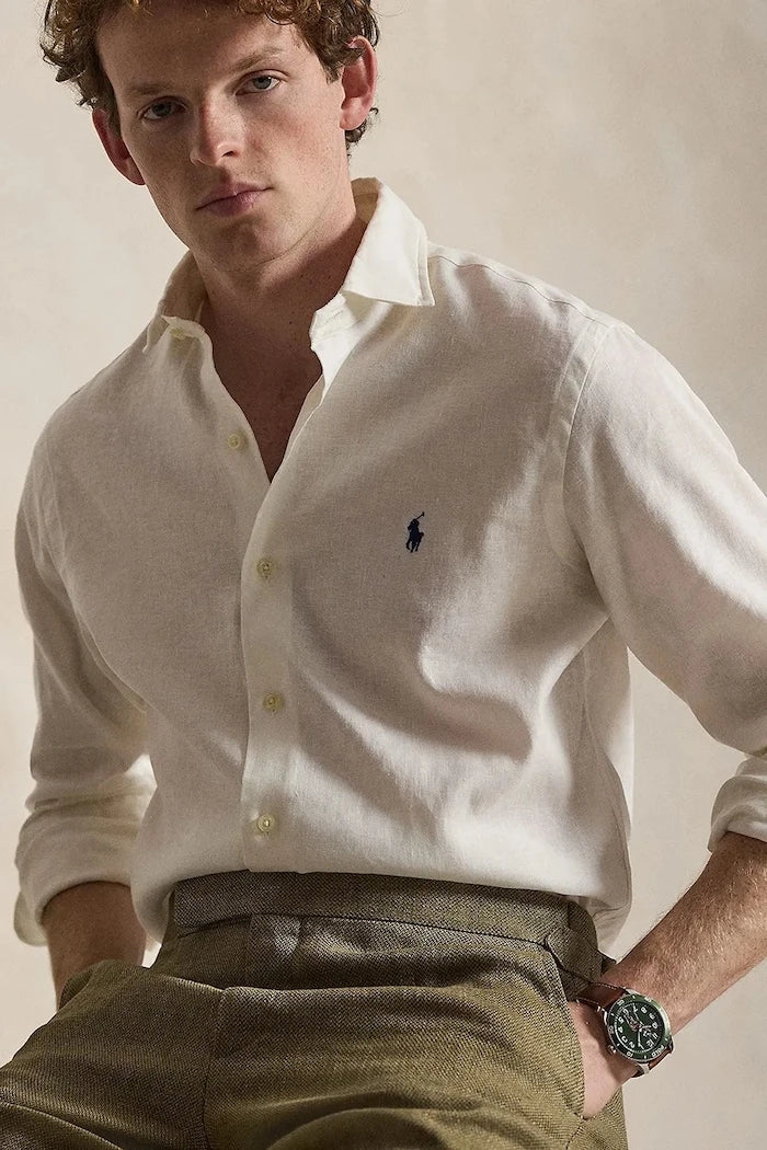 Polo Ralph Lauren риза мъжка ленена