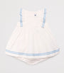 Petit Bateau Cotton Dress and Bloomers Set (3-24 Months)