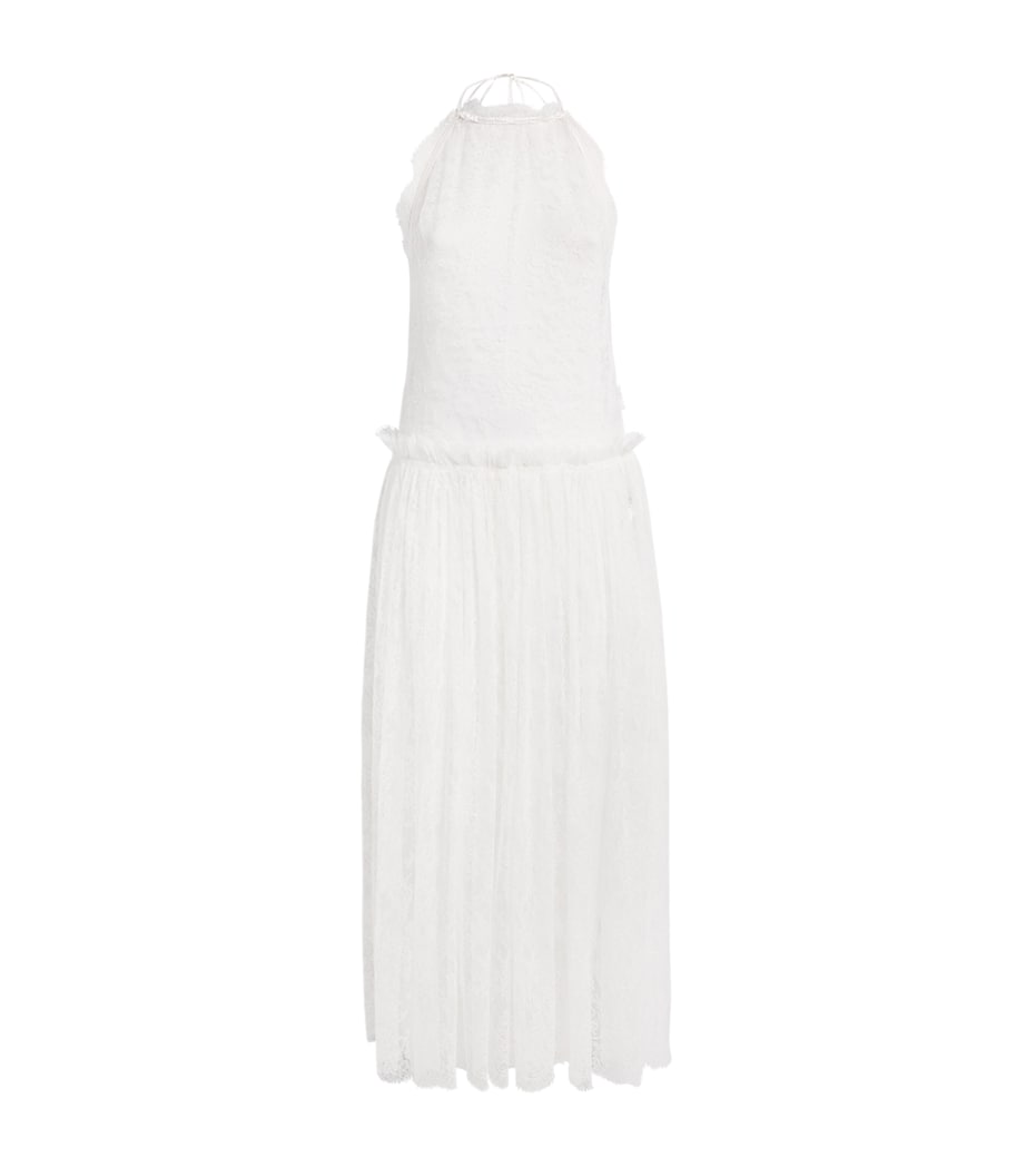 White Silk Ewoma Night Dress