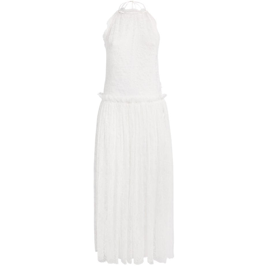 White Silk Ewoma Night Dress