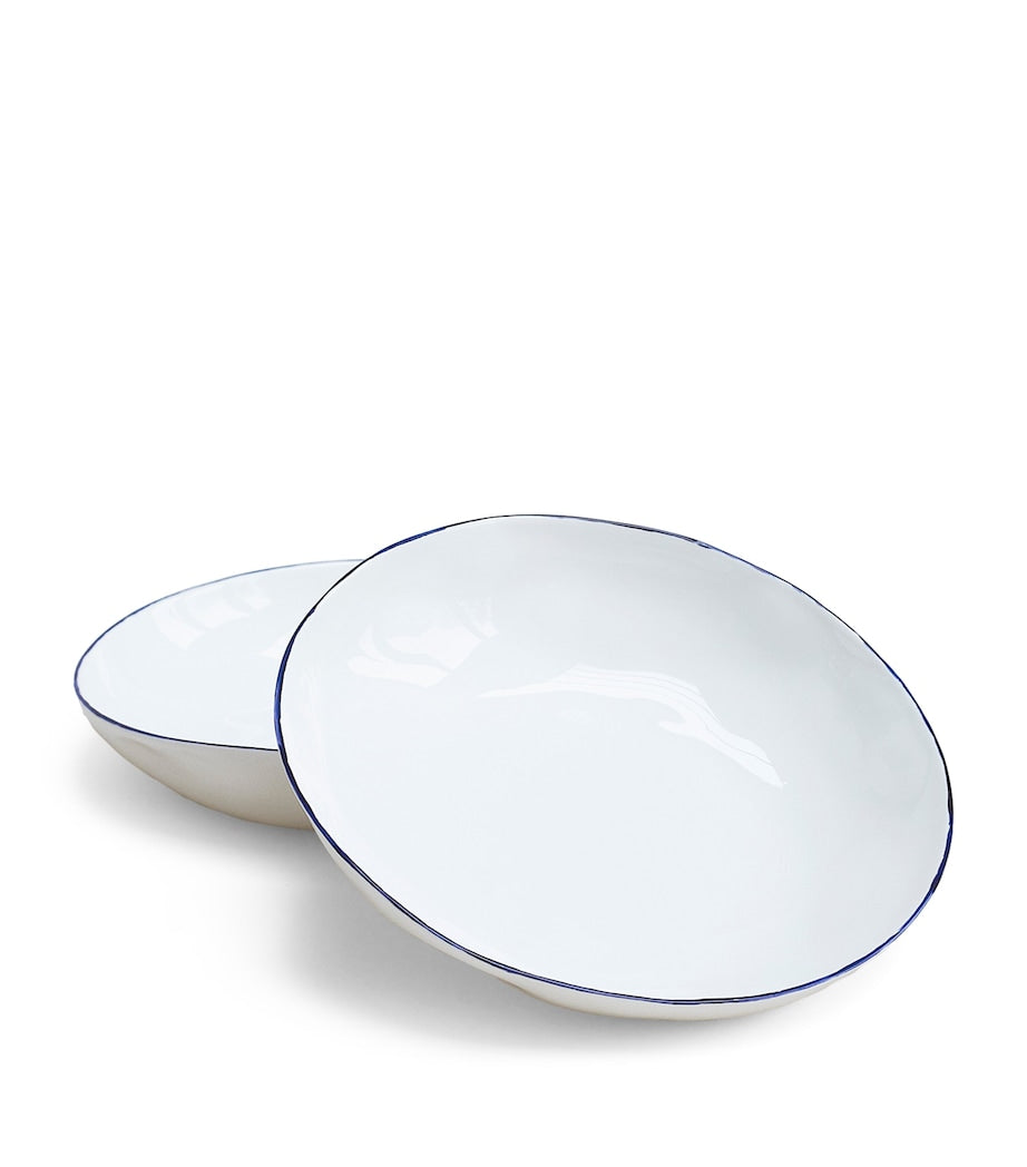 FELDSPAR Set of 4 Cobalt Pasta Bowls (22cm)