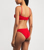 Hunza G Red Misty Tonal Hoop Bikini