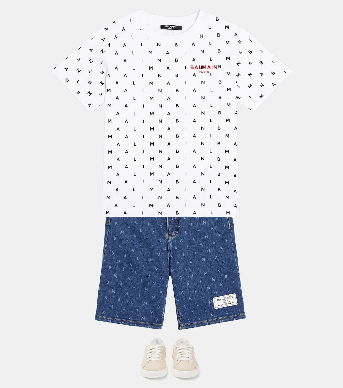 Balmain Kids - Printed cotton jersey T-shirt