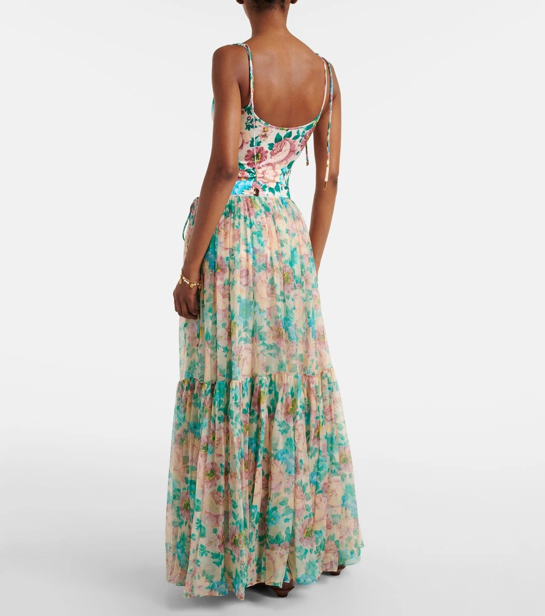 Chloé - Floral silk muslin maxi skirt
