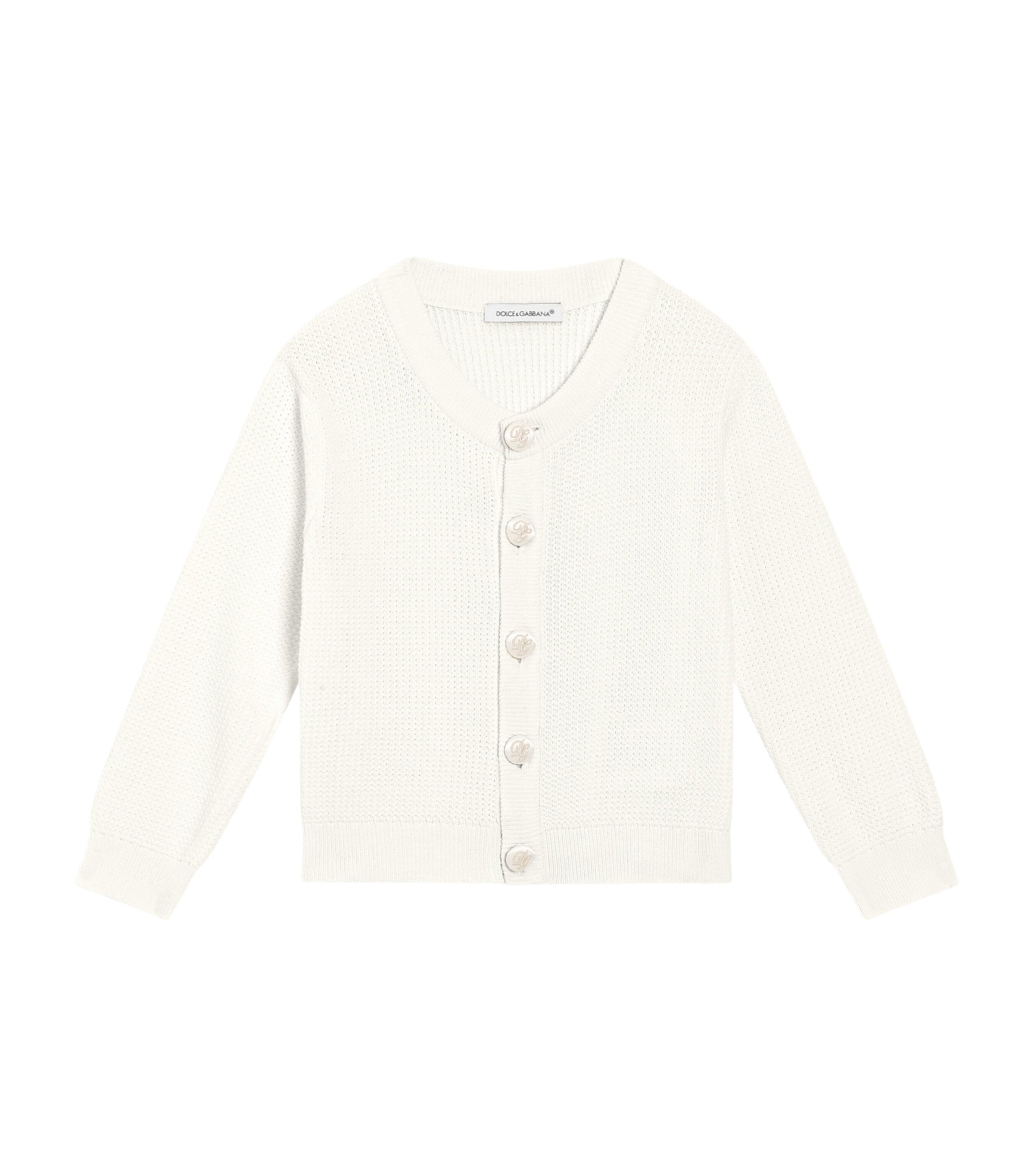 Dolce & Gabbana Kids Cotton Knitted Cardigan (3-30 Months)