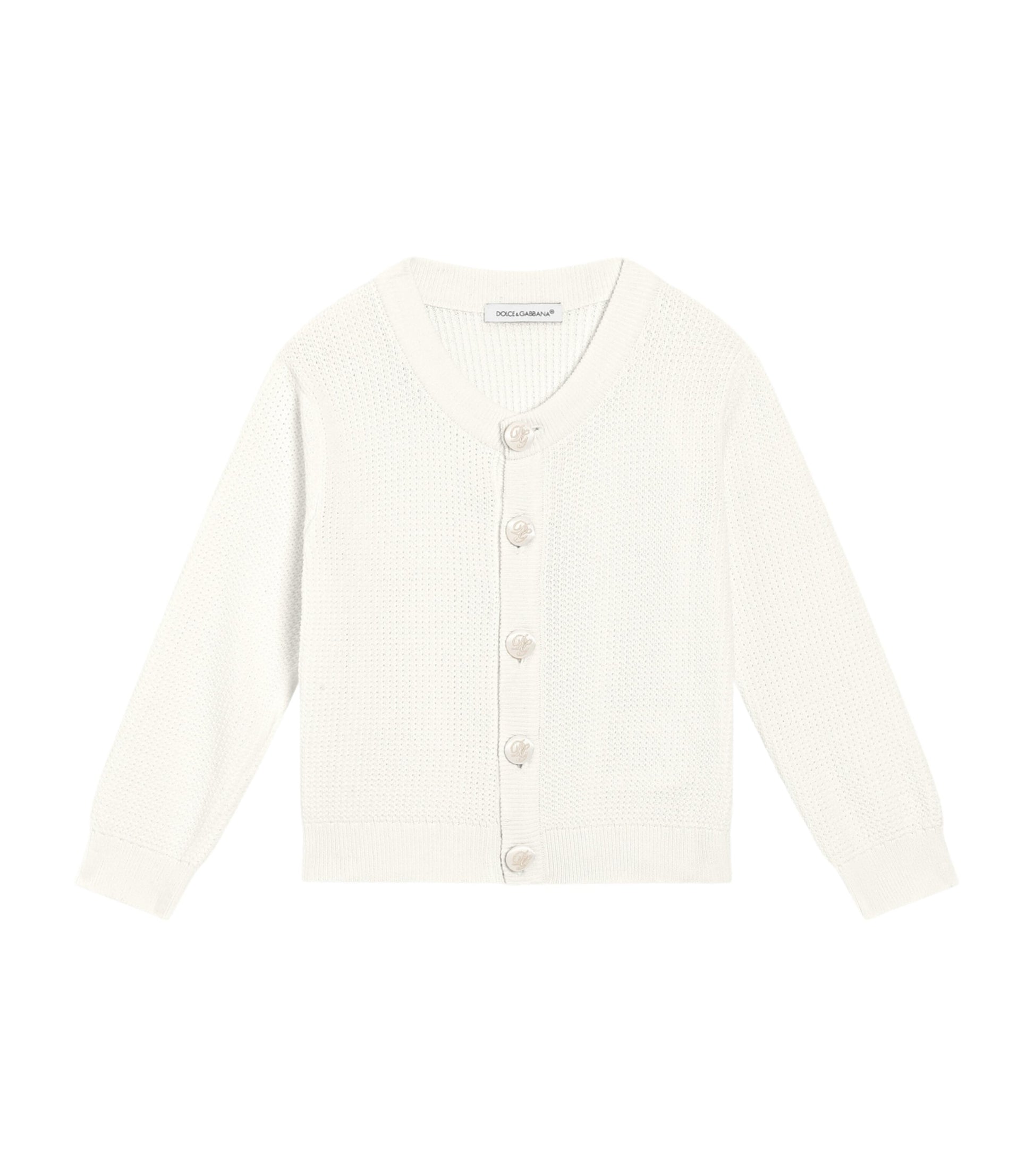 Dolce & Gabbana Kids Cotton Knitted Cardigan (3-30 Months)