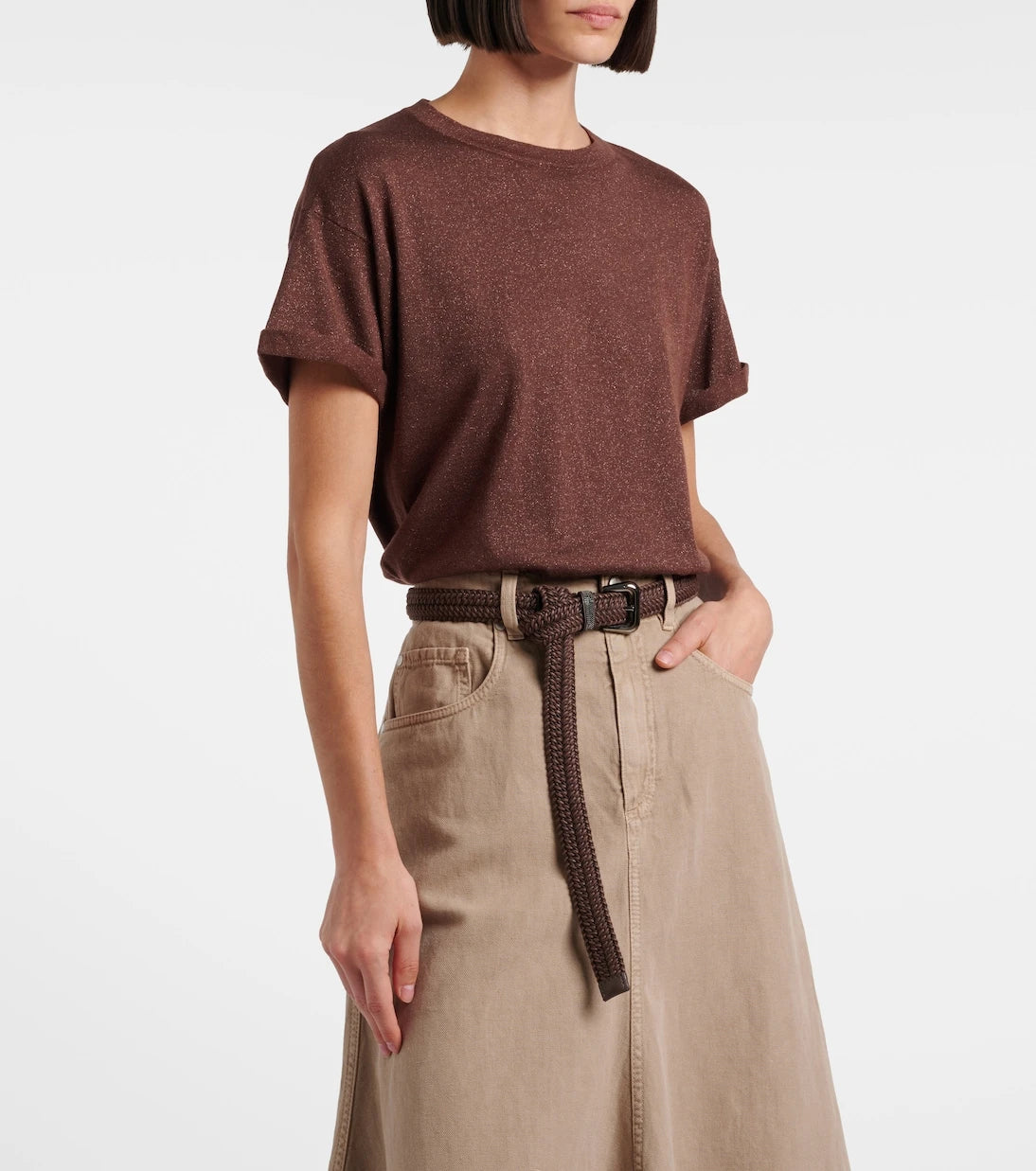 Brunello Cucinelli - Cashmere and silk-blend lamé sweater