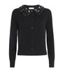 Ulla Johnson Black Cashmere Sequinned Margaux Cardigan