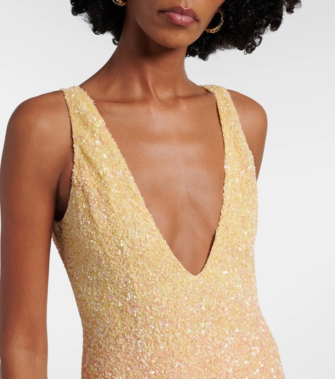 Là Fuori - Botanical Symphone embellished gown