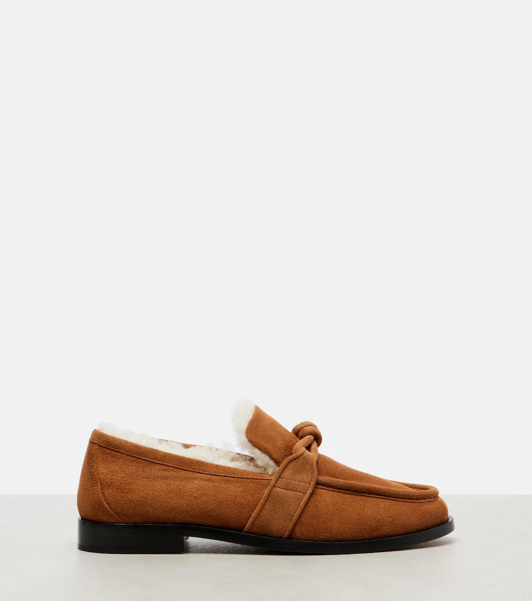 Bottega Veneta - Astaire shearling-lined suede loafers