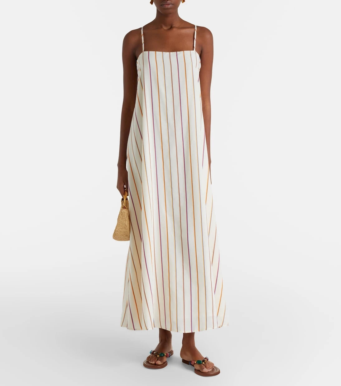 Asceno - Melfi striped maxi dress
