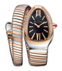 Rose Gold, Stainless Steel and Diamond Serpenti Tubogas Watch 35mm