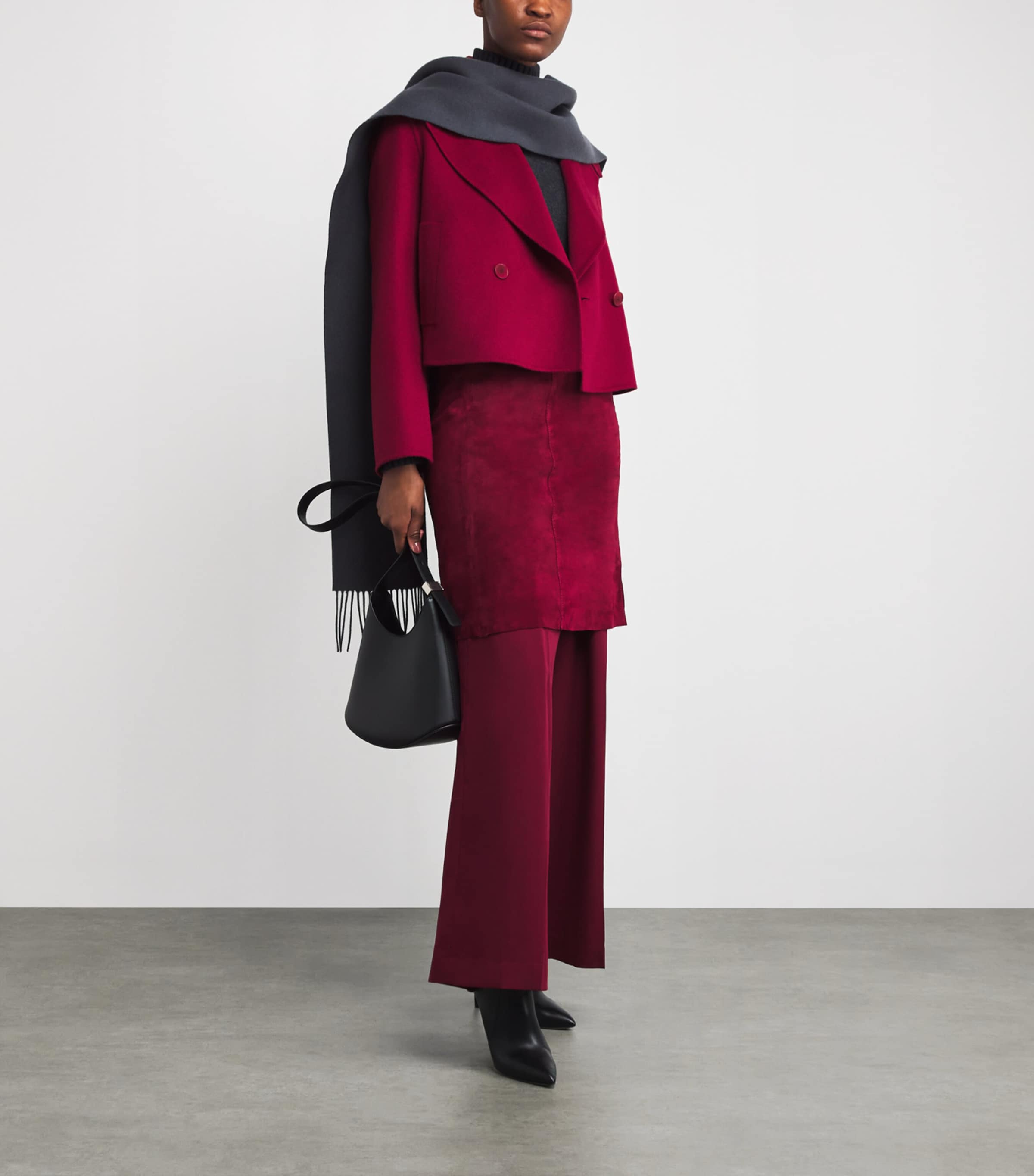 Red Wool-Cashmere Delano Coat