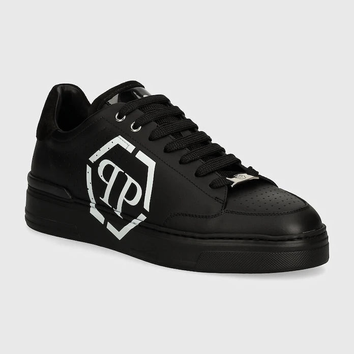 Кожени маратонки Philipp Plein Lo-Top Hexagon