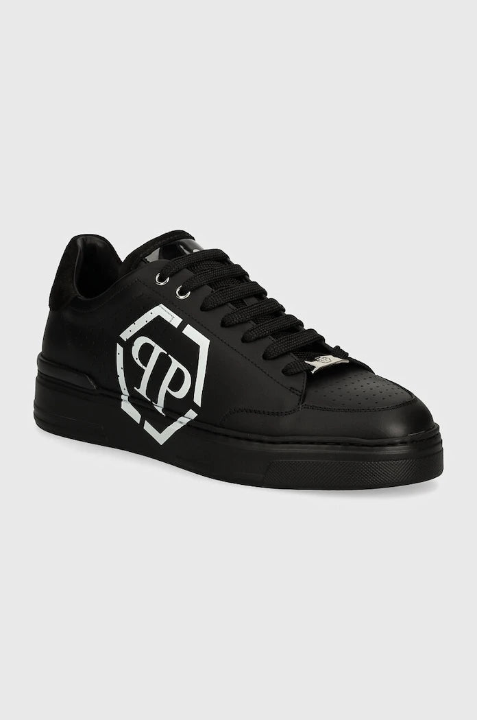 Кожени маратонки Philipp Plein Lo-Top Hexagon