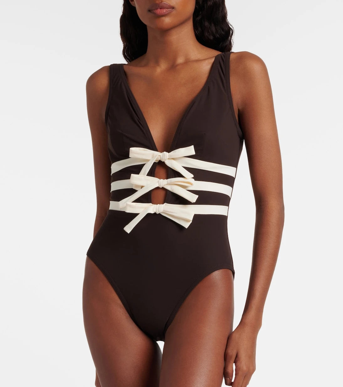 Karla Colletto - Lenora bow-detail swimsuit