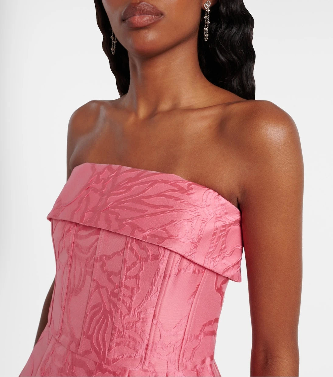 Rebecca Vallance - Petra strapless satin minidress