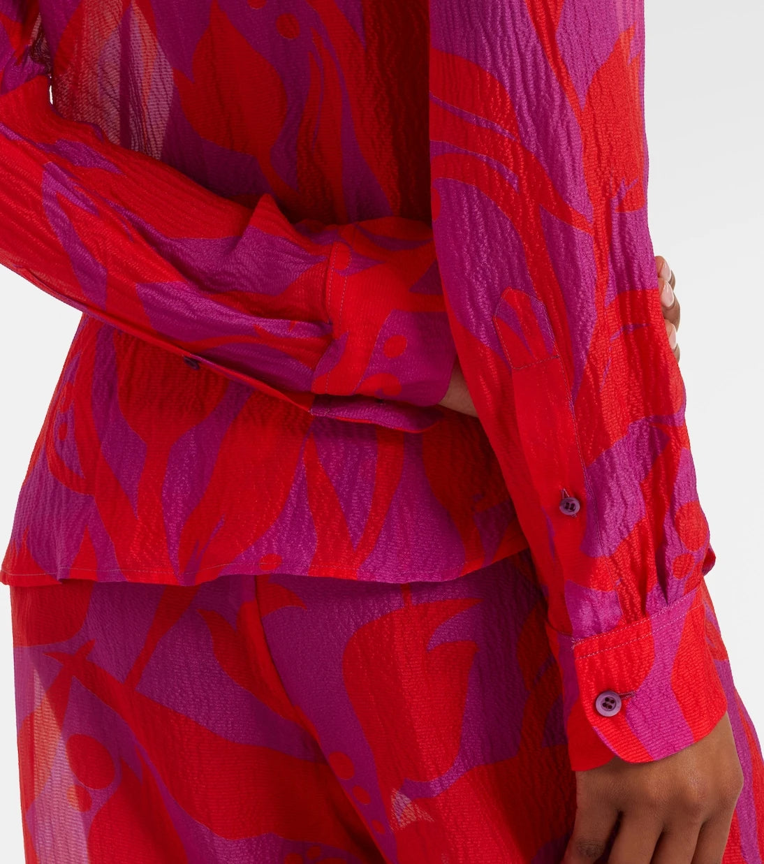 Dries Van Noten - Cloudy printed silk shirt