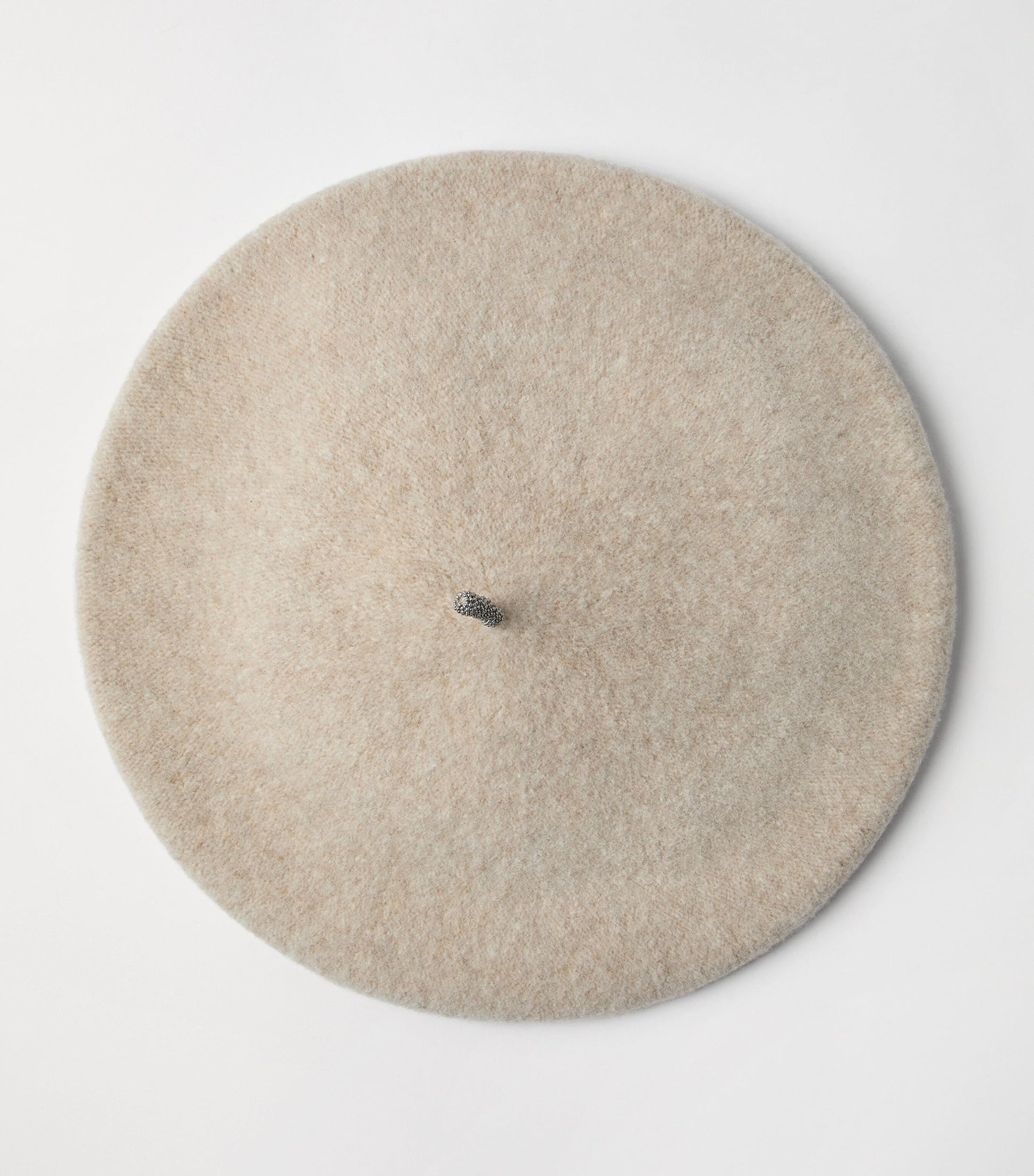 Brunello Cucinelli White Wool Beret