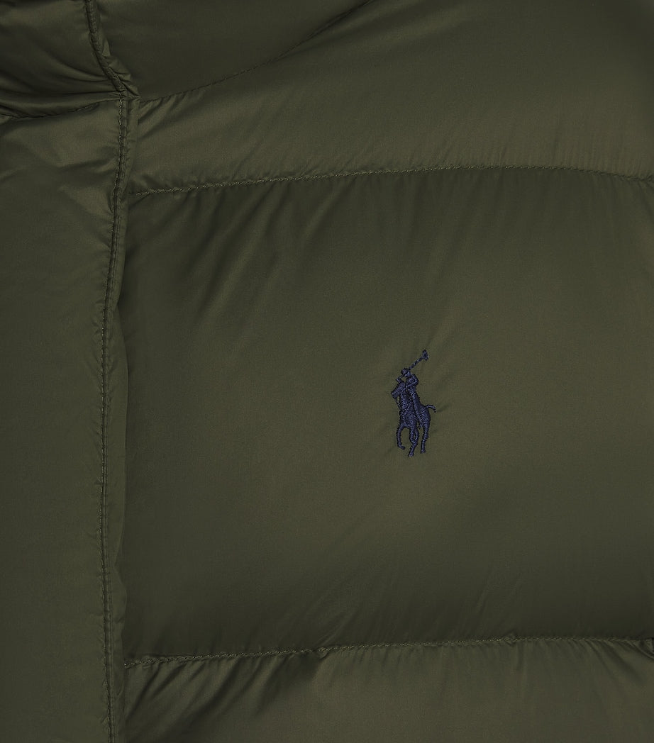 Polo Ralph Lauren Green High-Neck Puffer Jacket