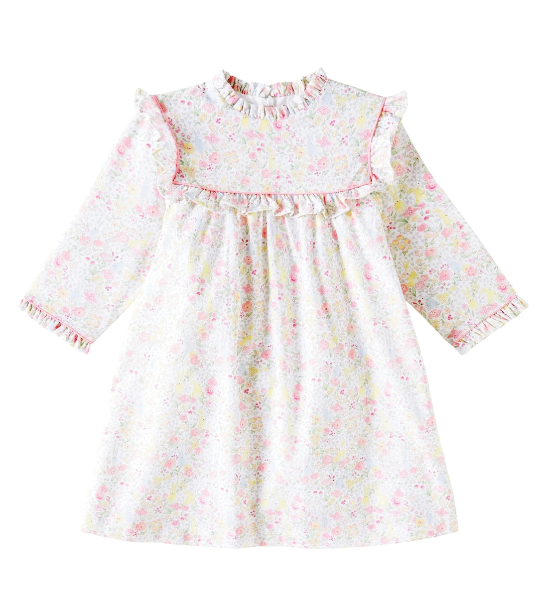 La Coqueta - Cuadras printed ruffled cotton dress