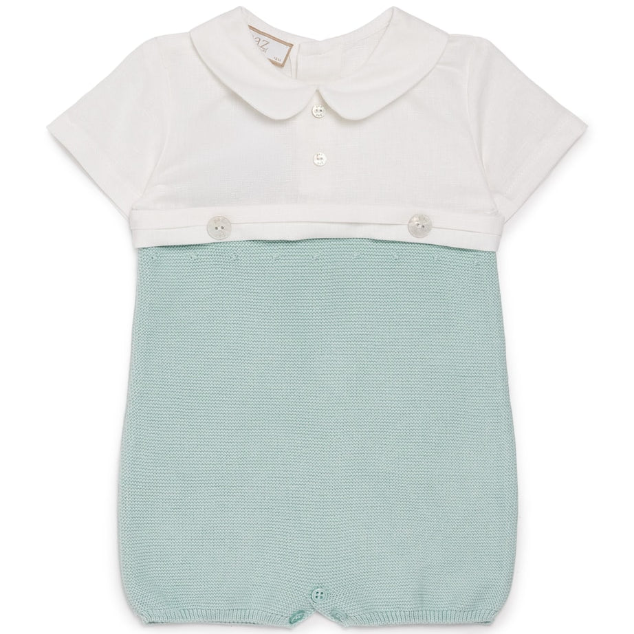Cotton Knitted Cauce Playsuit (1-24 Months)