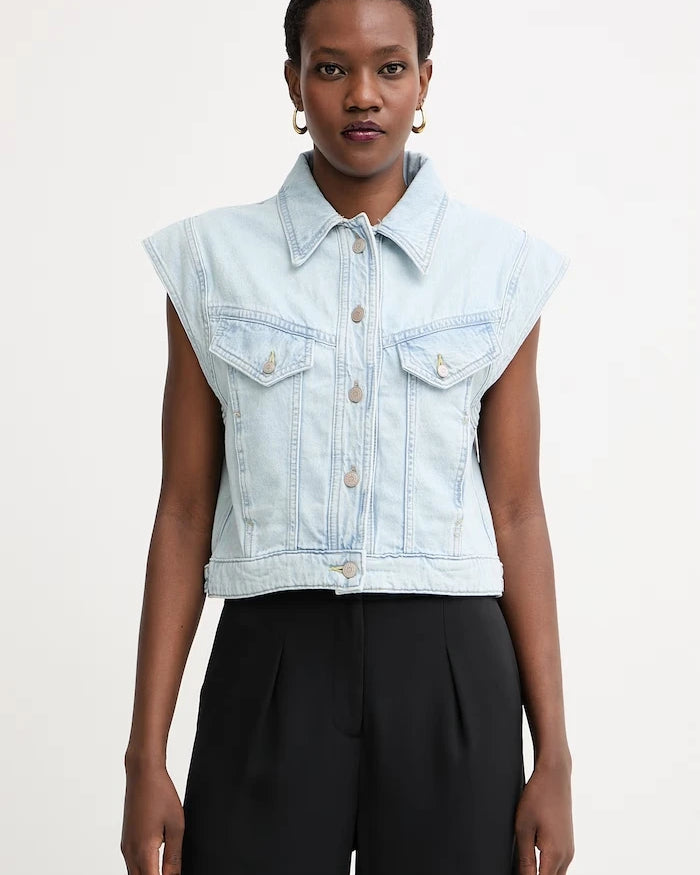 BOSS Orange Kadın Denim C VEST 1.0