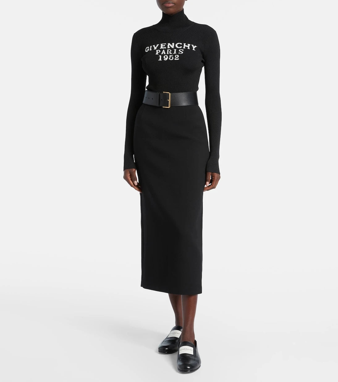 Givenchy - Wool-blend midi skirt