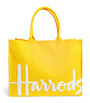 Yellow Large Cotton Logo Tote Bag