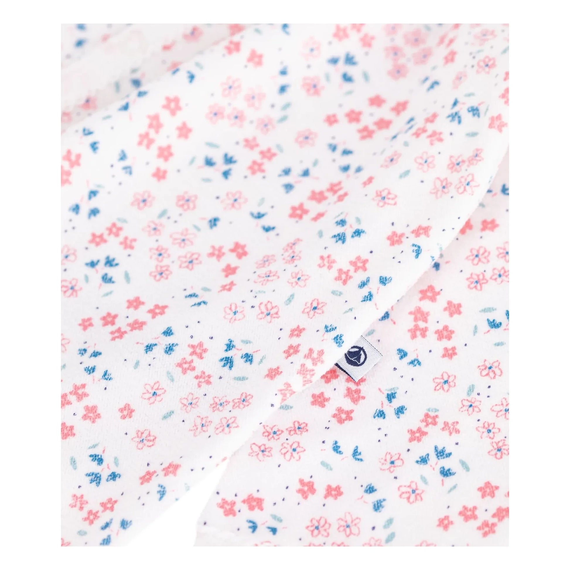 Petit Bateau - Dors Bien Fleuri Velours pyjamas | White