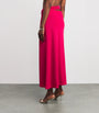 Christopher Esber Red Spiral Crystal Suspension Maxi Skirt