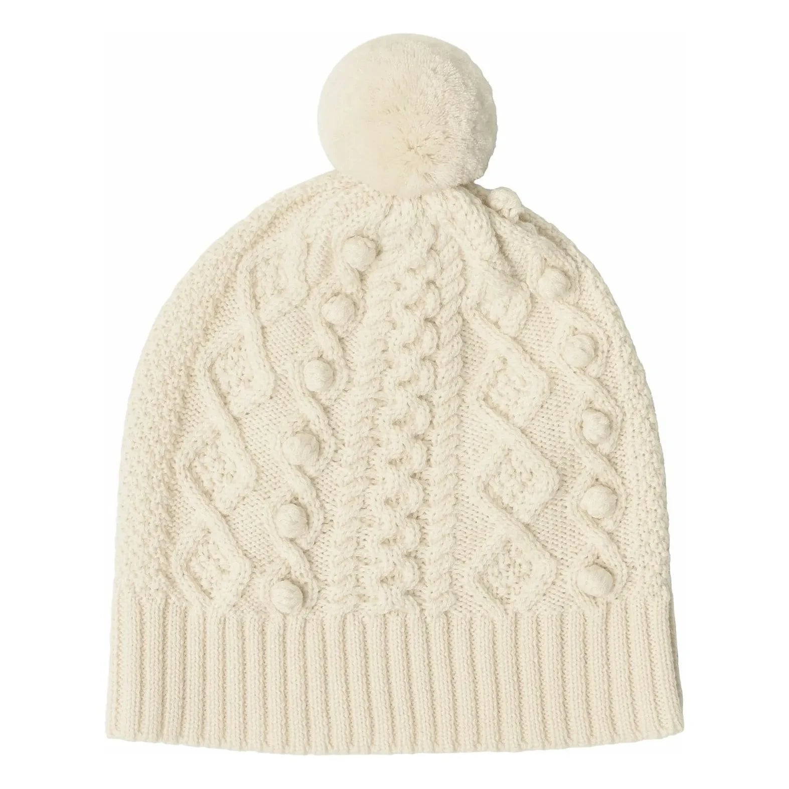 FUB - Aran cap Merino wool | Ecru