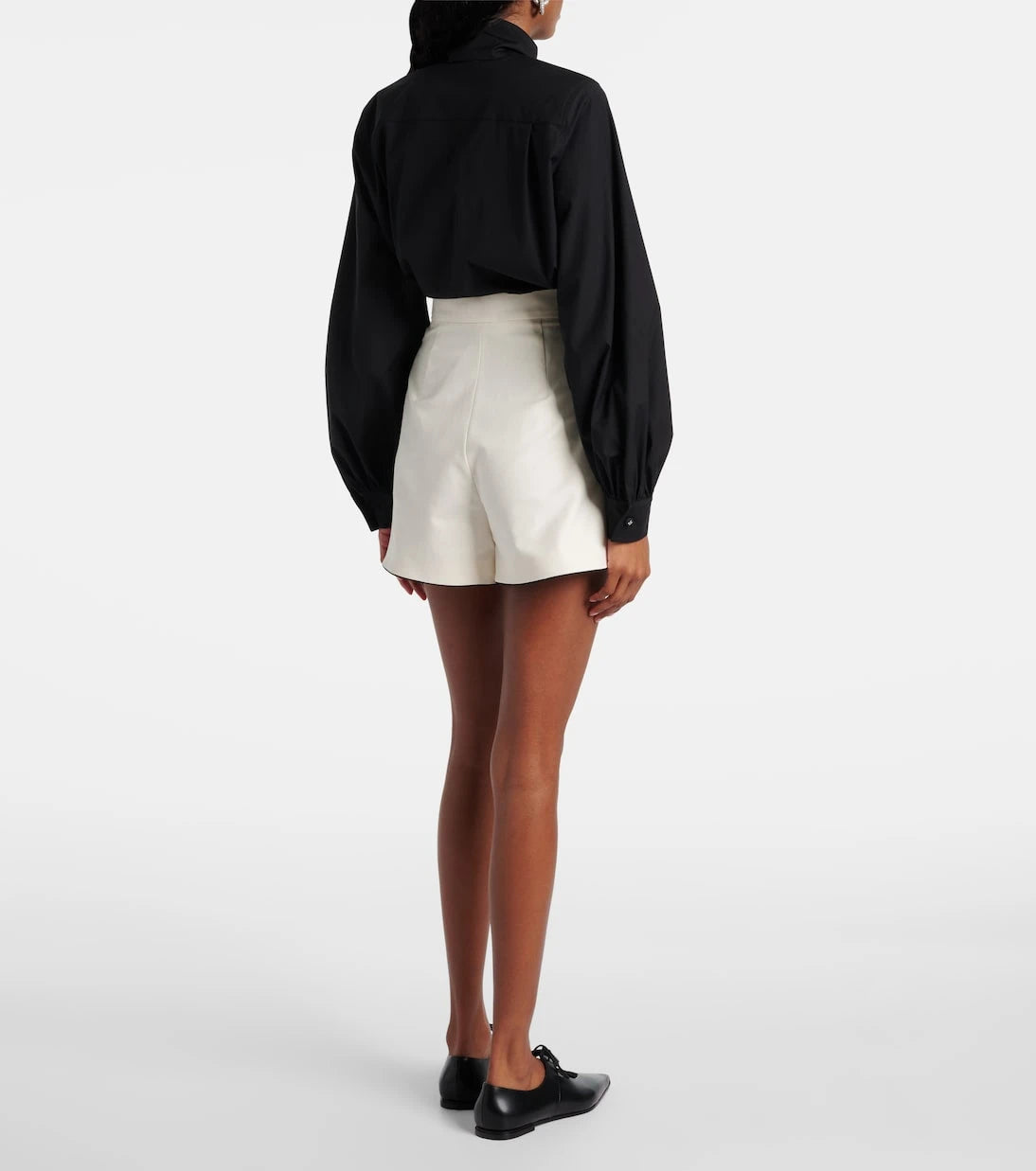 Max Mara - Orbit cotton-blend canvas shorts