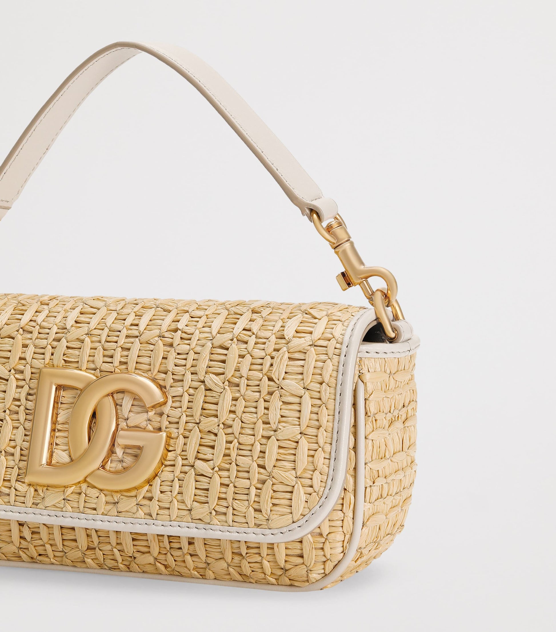 Multi Raffia Top-Handle Bag