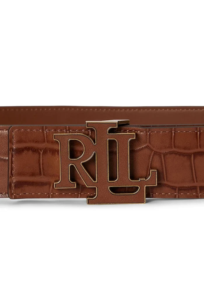 Lauren Ralph Lauren çift taraflı kadın deri kemer