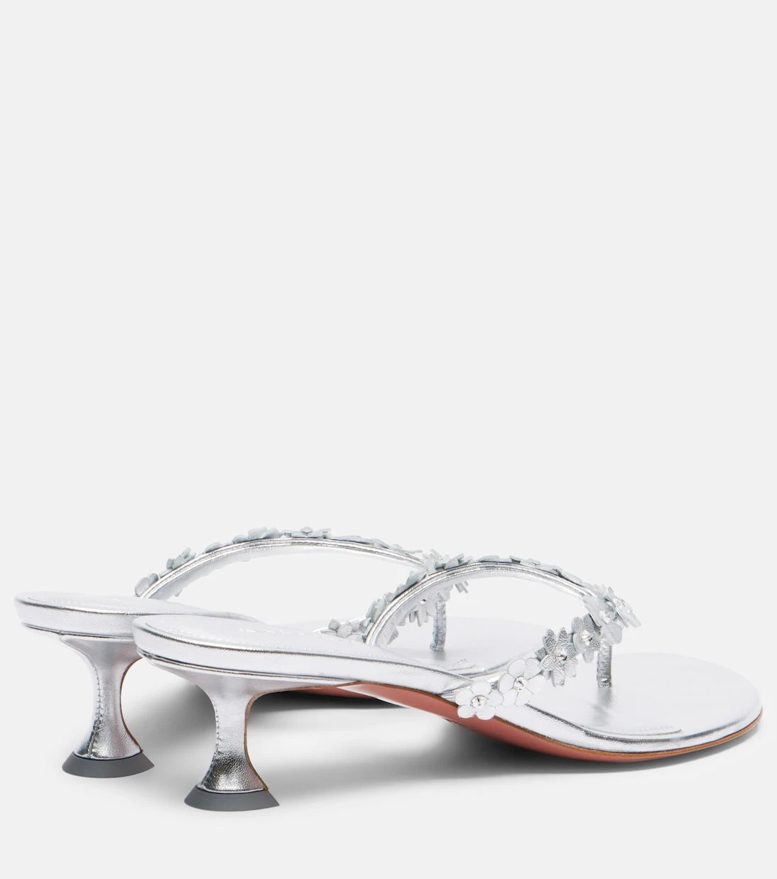 Amina Muaddi - Janis embellished leather thong sandals
