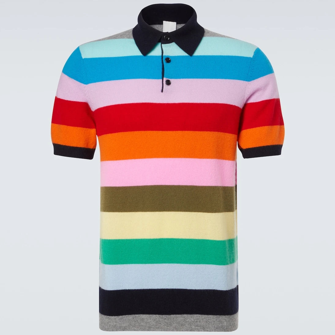 Allude - Çizgili kaşmir polo kazak