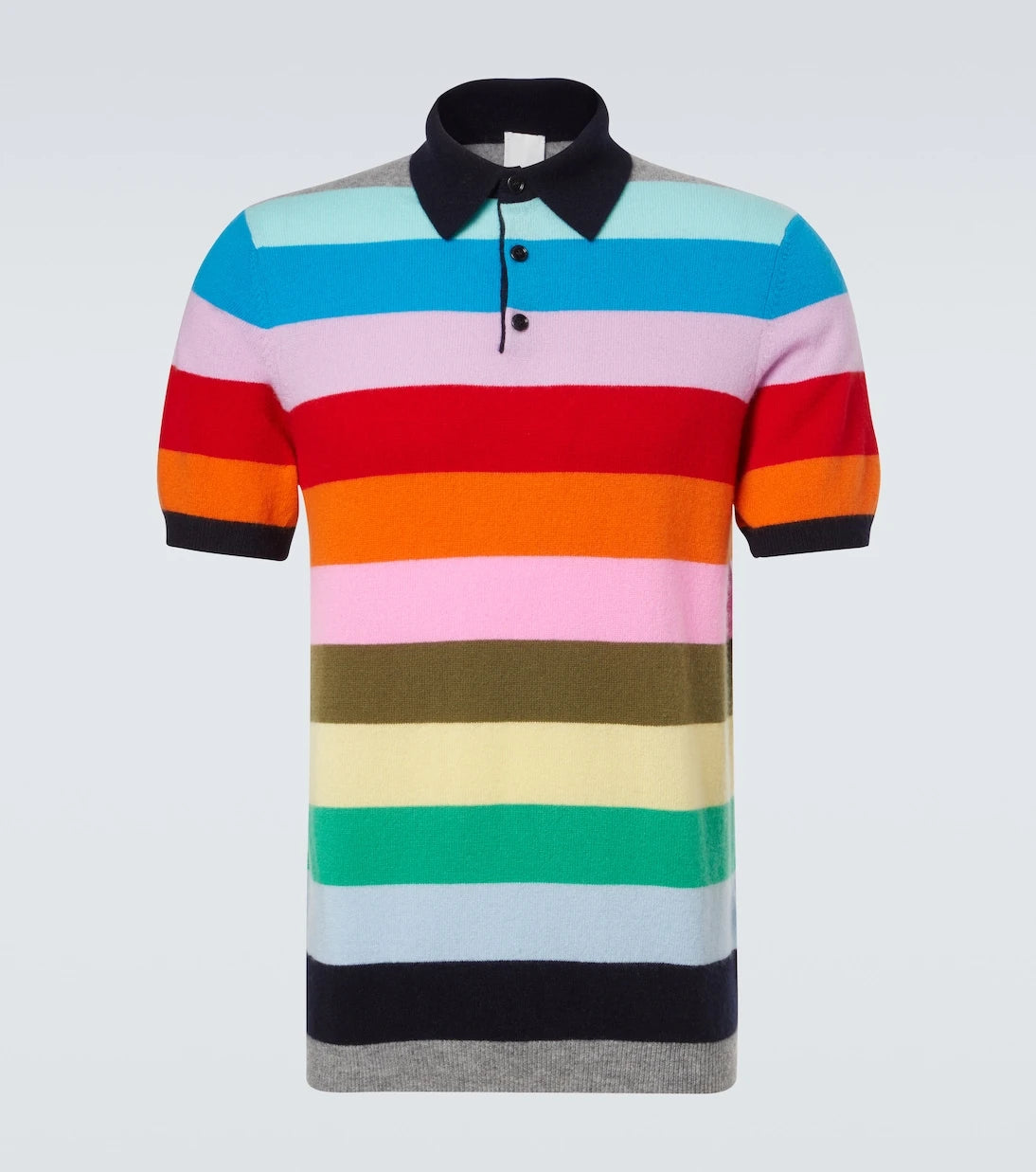 Allude - Çizgili kaşmir polo kazak