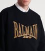 Cotton Embroidered College Sweatshirt