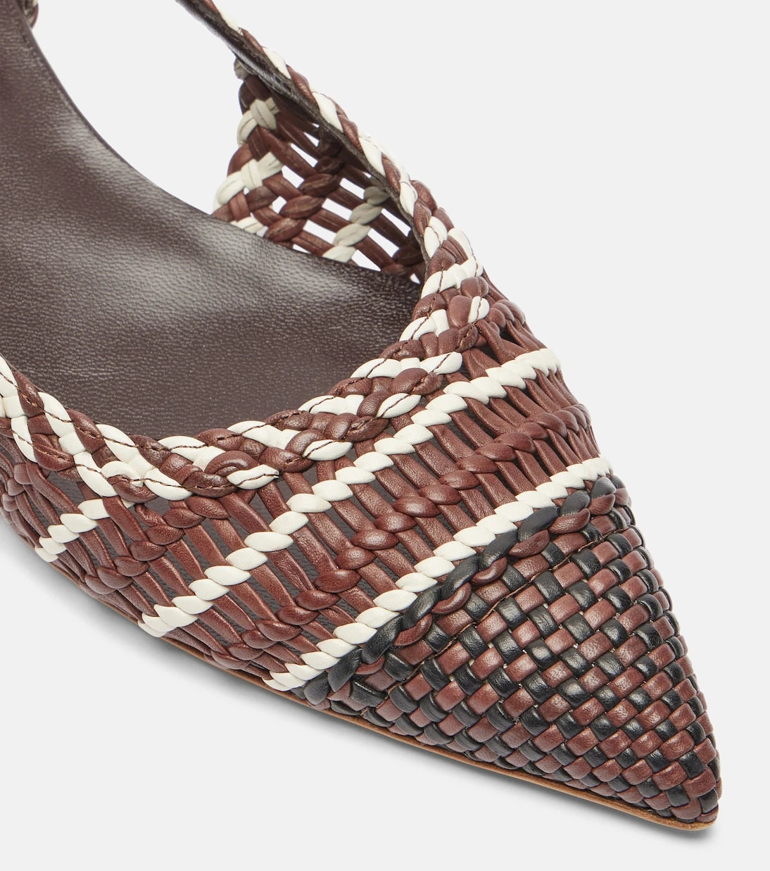 Gabriela Hearst - Perro braided leather slingback pumps