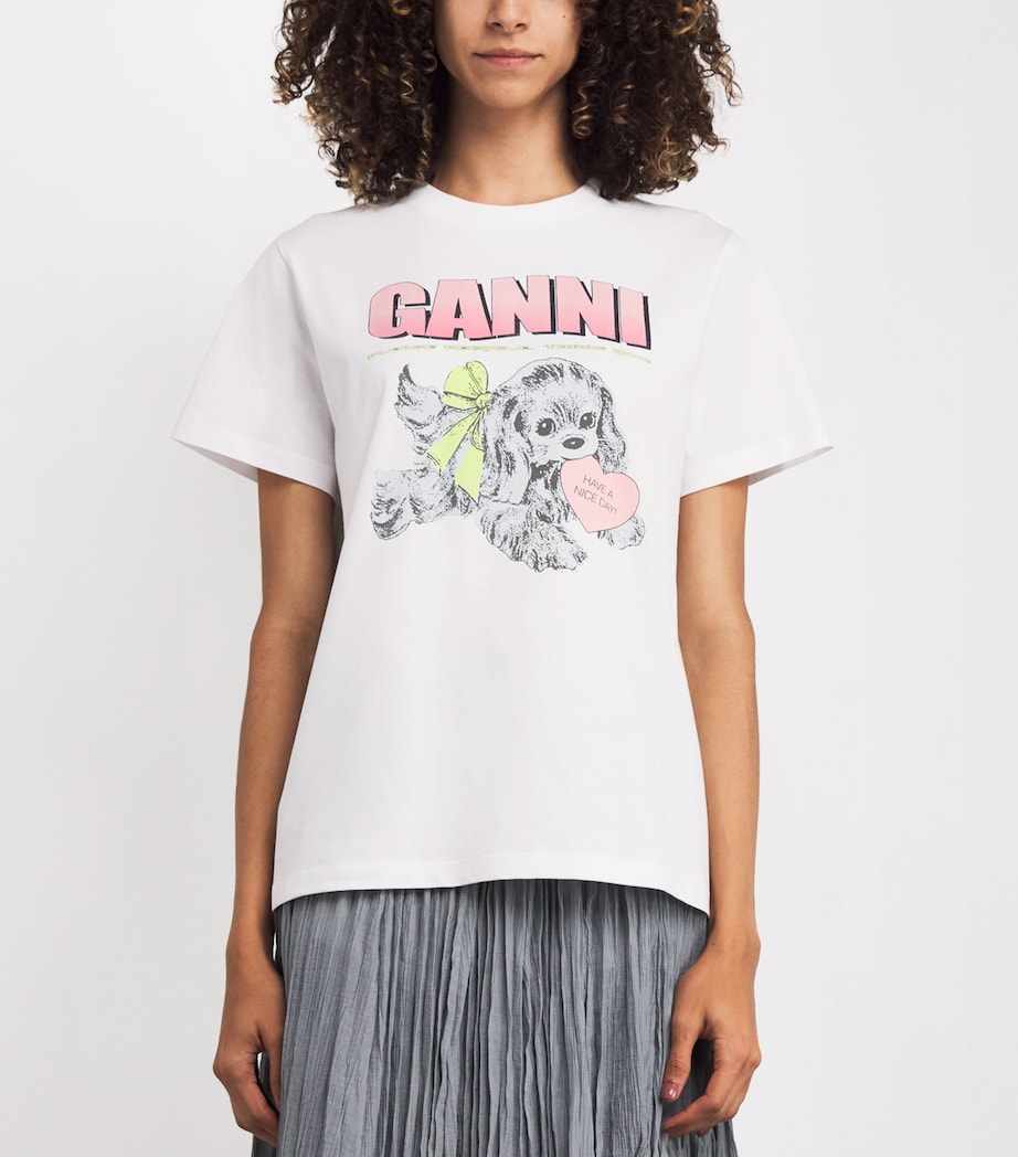 White Organic Cotton Puppy T-Shirt