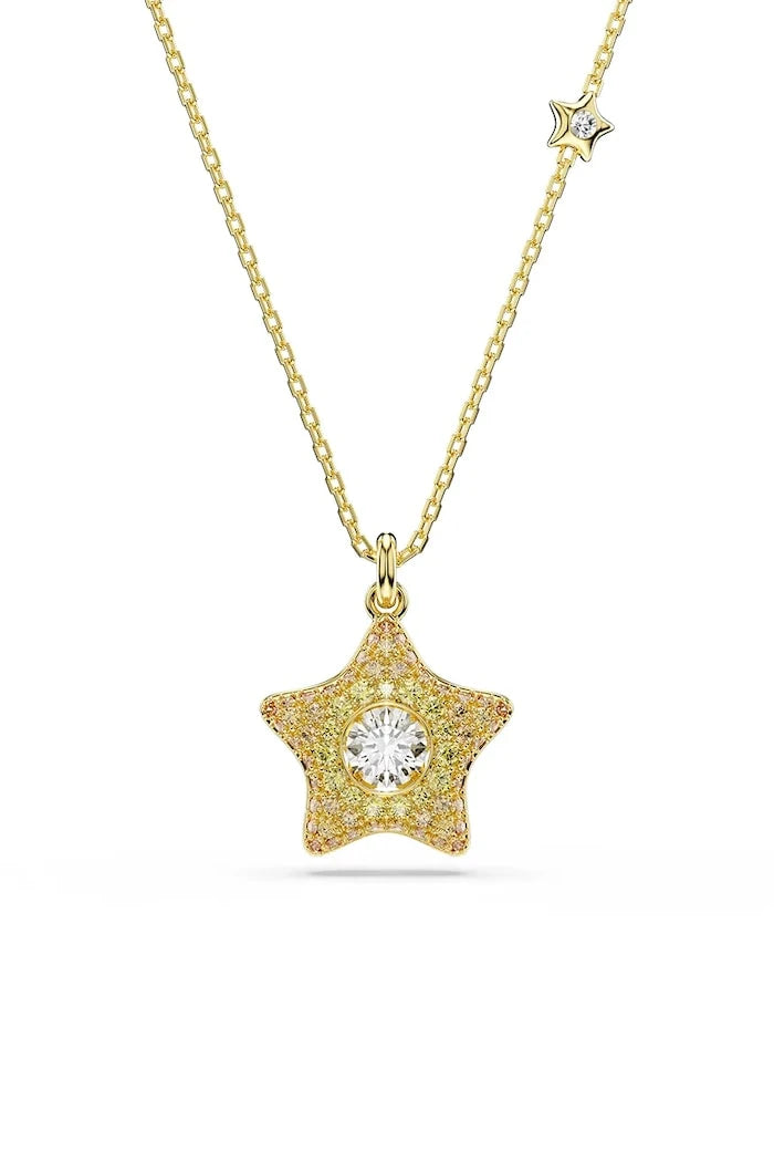 Swarovski kadın kolye uçlu altın kaplama model zirkonlu SUBLIMA