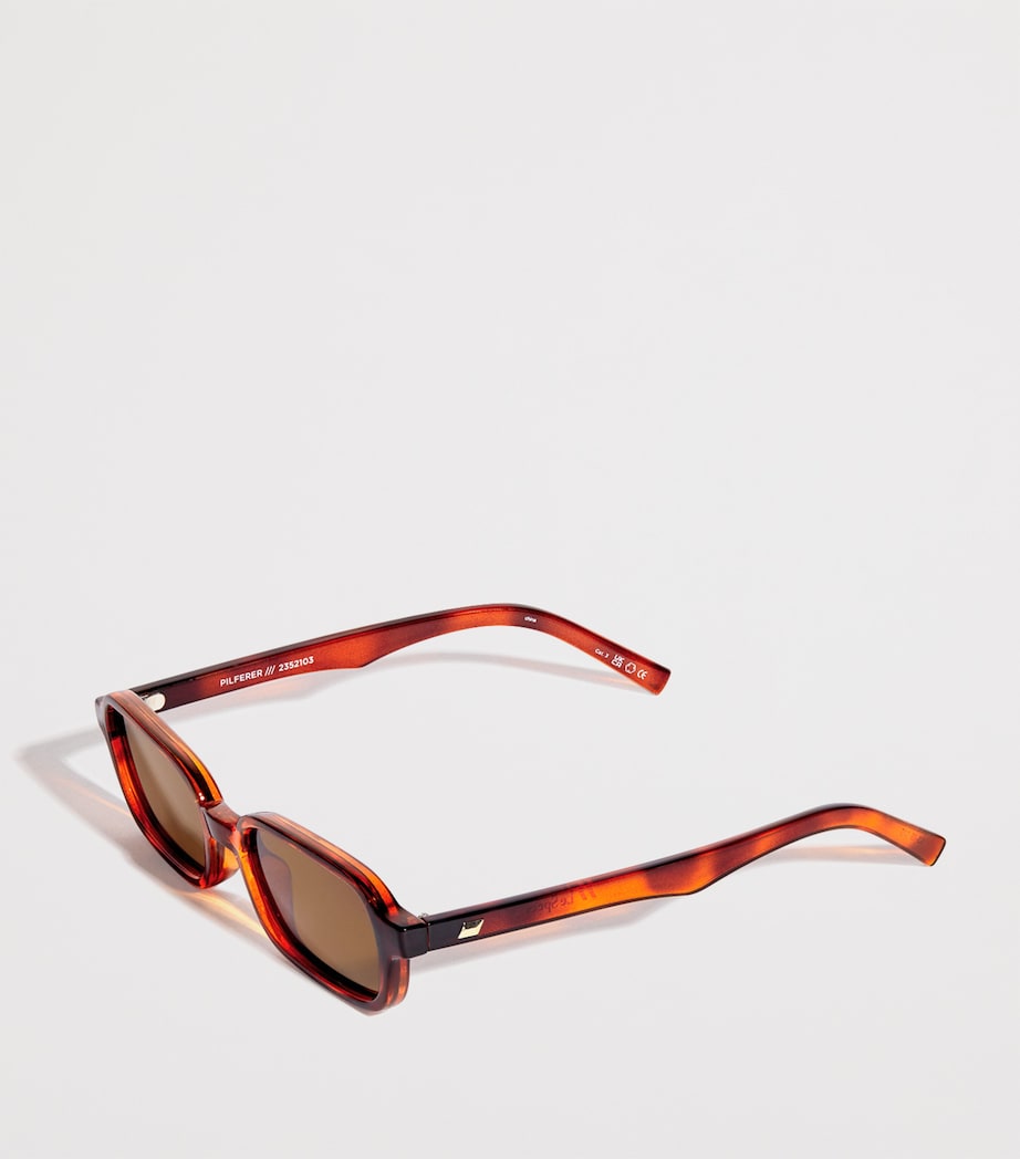 Le Specs Multi Slim Rectangle Pilferer Sunglasses