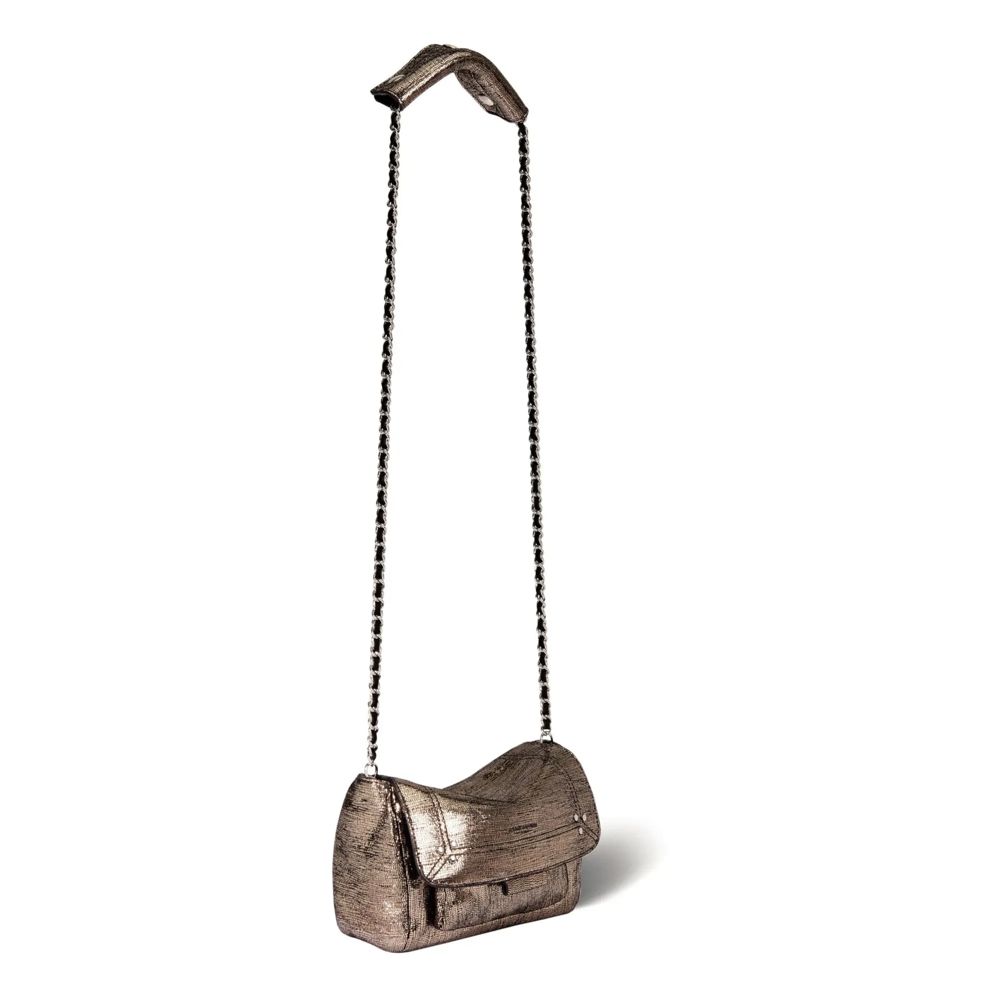Jérôme Dreyfuss - Lulu S Lamé bag | Champagne
