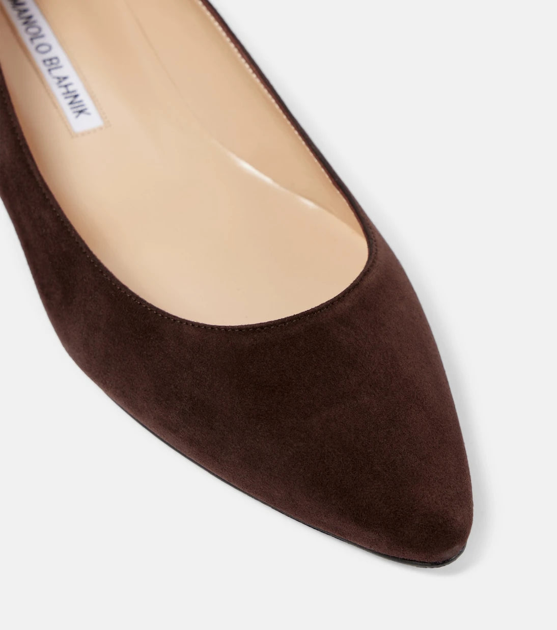 Manolo Blahnik - Lanza BB suede ballet flats