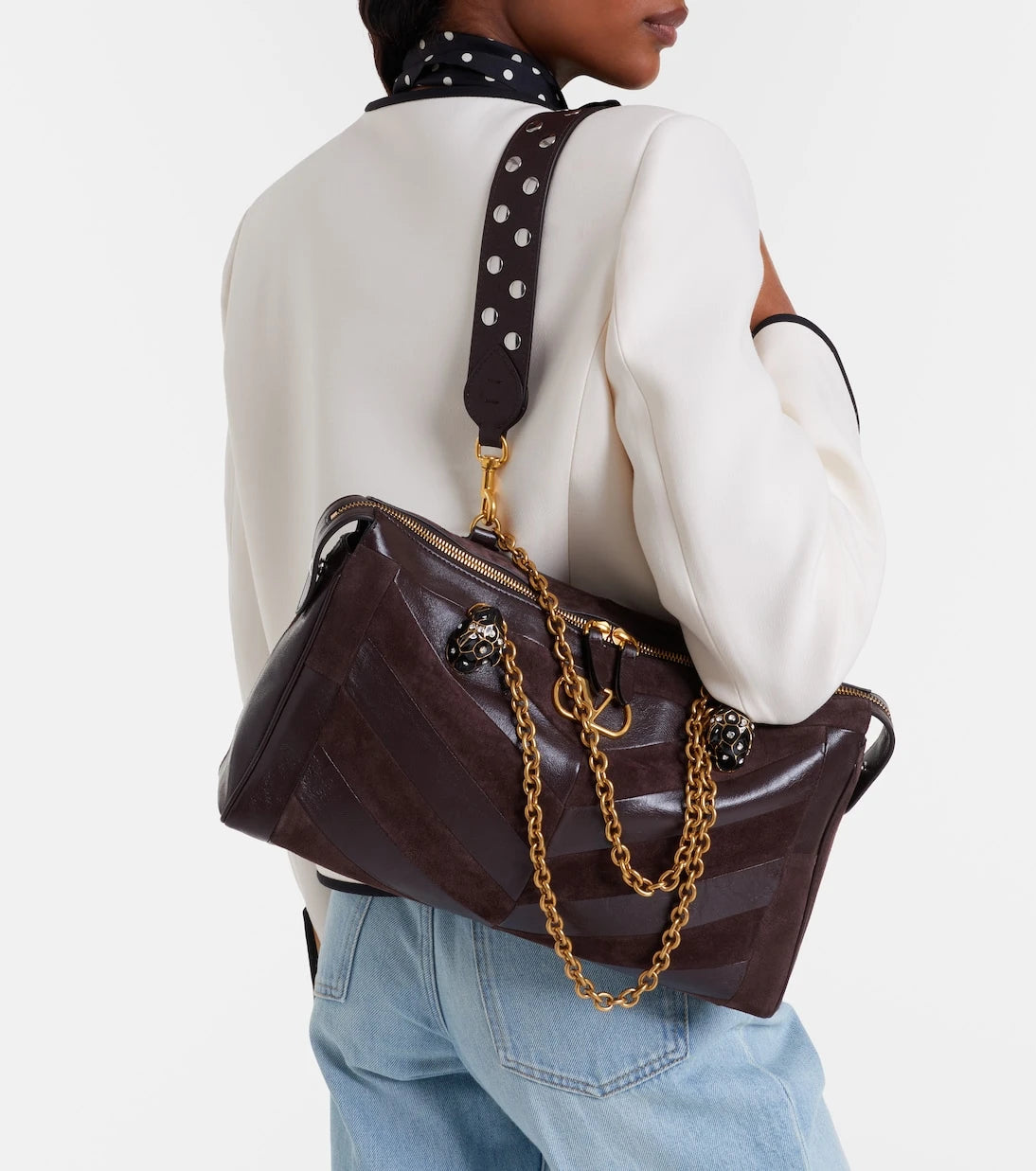 Valentino Garavani - Panthea Medium leather shoulder bag